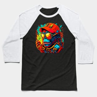 Urban Gorilla: The Wild Skater Style Baseball T-Shirt